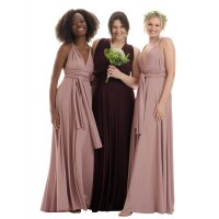 Maxi - Infinity Wickelkleid  Dunkelblau 40-44