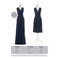 Maxi Infinity-Wickelkleid – Brautjungfernkleid (1000) Dunkelblau 46-50