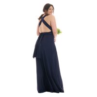 Maxi Infinity-Wickelkleid – Brautjungfernkleid (1000) Dunkelblau 46-50