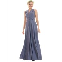 Maxi - Infinity Wickelkleid  Grau-Blau 34-38