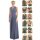Maxi - Infinity Wickelkleid  Grau-Blau 34-38