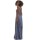 Maxi - Infinity Wickelkleid  Grau-Blau 34-38