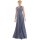 Maxi - Infinity Wickelkleid  Grau-Blau 34-38