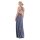 Maxi Infinity-Wickelkleid – Brautjungfernkleid (1000) Grau-Blau 46-50