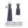 Maxi Infinity-Wickelkleid – Brautjungfernkleid (1000) Grau-Blau 46-50