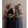 Maxi Infinity-Wickelkleid – Brautjungfernkleid (1000) Grau-Blau 46-50