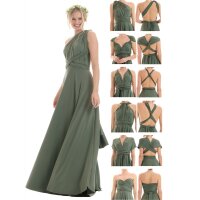 Maxi - Infinity Wickelkleid  Grün 34-38