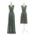 Maxi - Infinity Wickelkleid  Grün 34-38