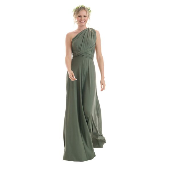 Maxi Infinity-Wickelkleid – Brautjungfernkleid (1000) Grün 46-50