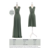 Maxi Infinity-Wickelkleid – Brautjungfernkleid (1000) Grün 46-50