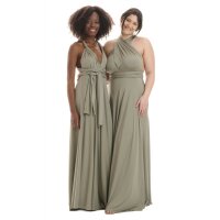 Maxi - Infinity Wickelkleid  Salbei-Grün 40-44