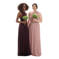 Maxi Infinity-Wickelkleid – Brautjungfernkleid (1000) Mauve 46-50