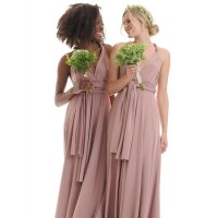 Maxi - Infinity Wickelkleid  Altrosa 34-38