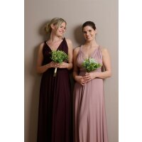 Maxi Infinity-Wickelkleid – Brautjungfernkleid (1000) Altrosa-Taupe 46-50