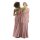 Maxi Infinity-Wickelkleid – Brautjungfernkleid (1000) Altrosa-Taupe 46-50