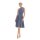 Midi Infinity-Wickelkleid – Brautjungfernkleid (1100) Grau-Blau 46-50