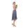 Midi Infinity-Wickelkleid – Brautjungfernkleid (1100) Grau-Blau 46-50