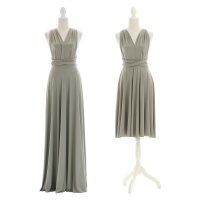 Midi - Infinity Wickelkleid  Salbei-Grün 40-44