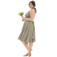 Midi - Infinity Wickelkleid  Salbei-Grün 40-44