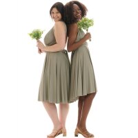 Midi - Infinity Wickelkleid  Salbei-Grün 40-44