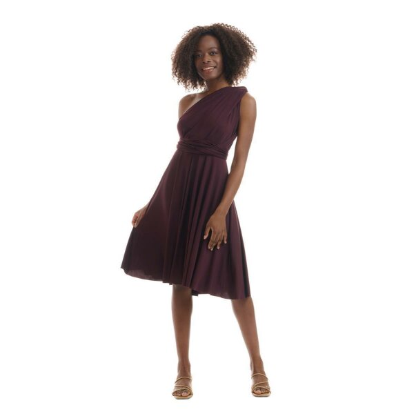 Midi Infinity-Wickelkleid – Brautjungfernkleid (1100) Mauve 46-50