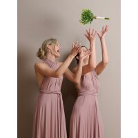 Midi Infinity-Wickelkleid – Brautjungfernkleid (1100) Altrosa/Taupe 46-50