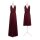 Maxi - Infinity Wickelkleid  Bordeaux-Rot 40-44