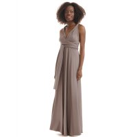 Maxi - Infinity Wickelkleid  Braun-Taupe 40-44
